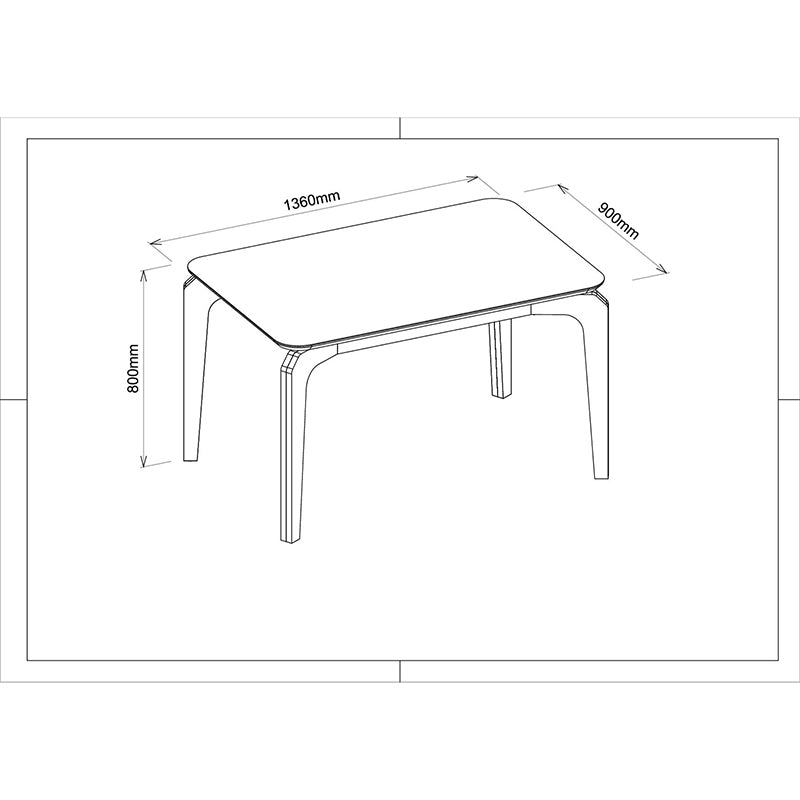 Mesa De Comedor Rouge 136
