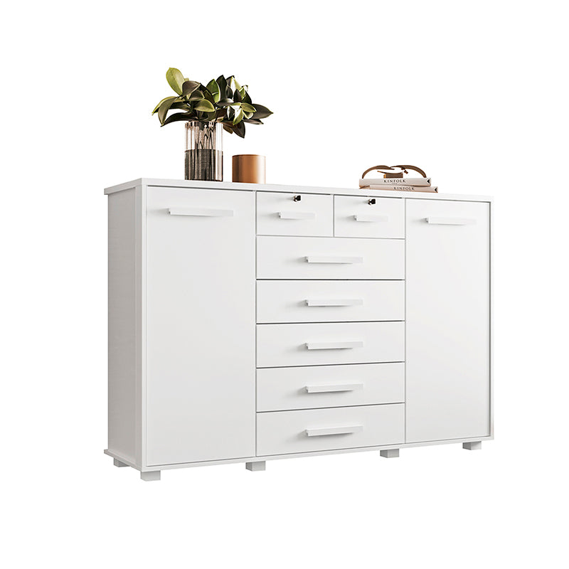 Cómoda Fontana Blanco 2 Puertas 7 Cajones