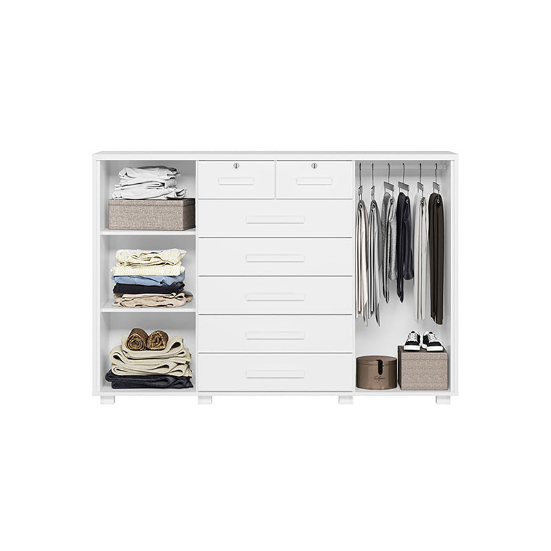 Cómoda Fontana Blanco 2 Puertas 7 Cajones
