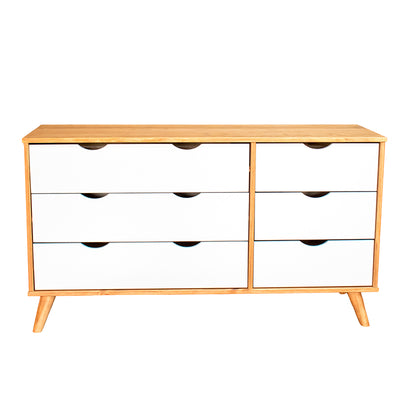 Cómoda Luna Claro 5 Cajones