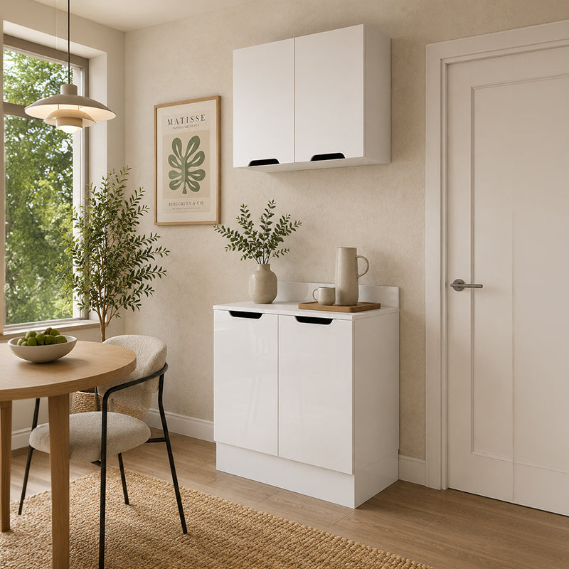 Cocina Modular Meena Delta 4 Puertas Blanco