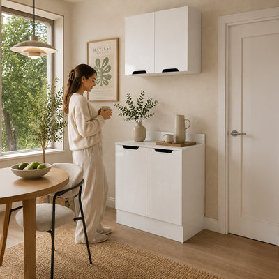 Cocina Modular Meena Delta 4 Puertas Blanco