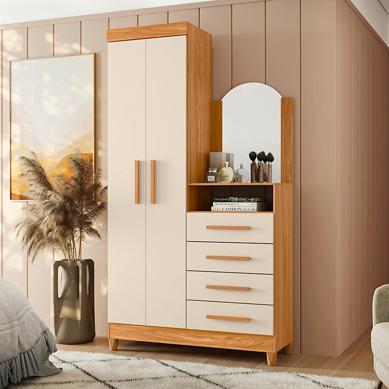 Cómoda Capri 2 Puertas Y 4 Cajones