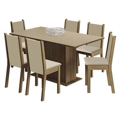 Comedor Suecia Claro 6 Sillas