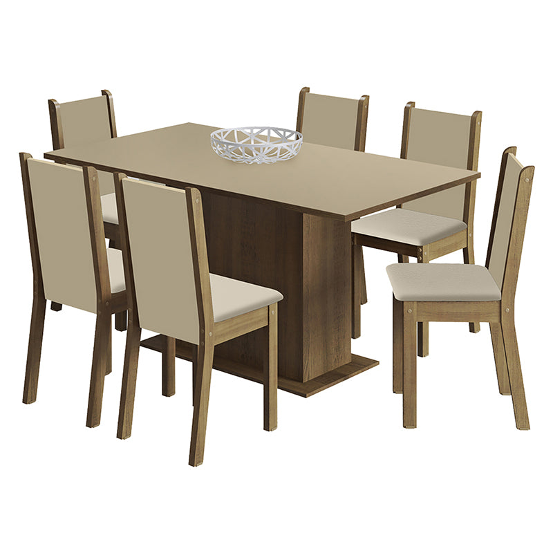 Comedor Suecia Claro 6 Sillas