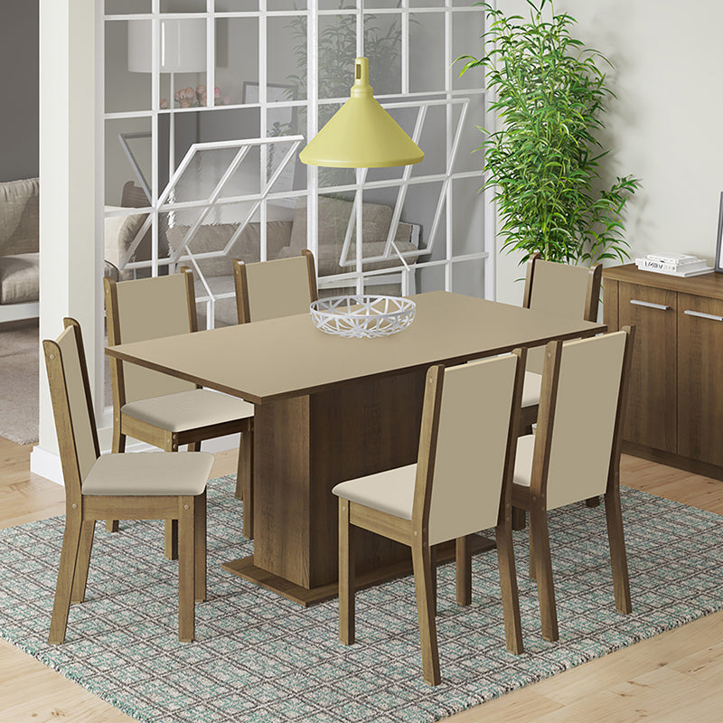 Comedor Suecia Claro 6 Sillas