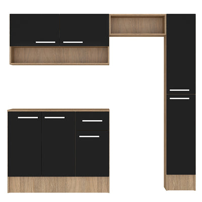 Cocina Modular Madri Simple Negro