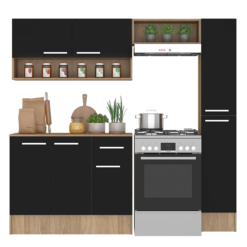 Cocina Modular Madri Simple Negro
