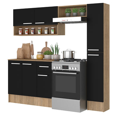Cocina Modular Madri Simple Negro