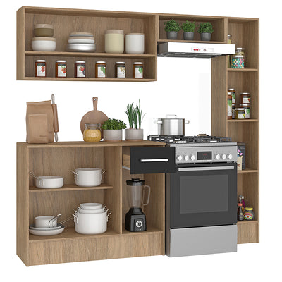 Cocina Modular Madri Simple Negro