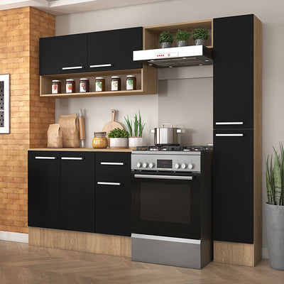 Cocina Modular Madri Simple Negro