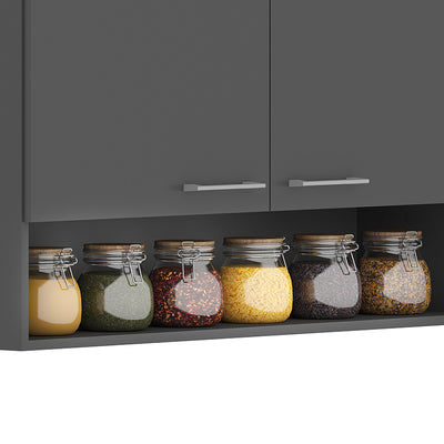 Mueble Aéreo Evandro Grafito 105