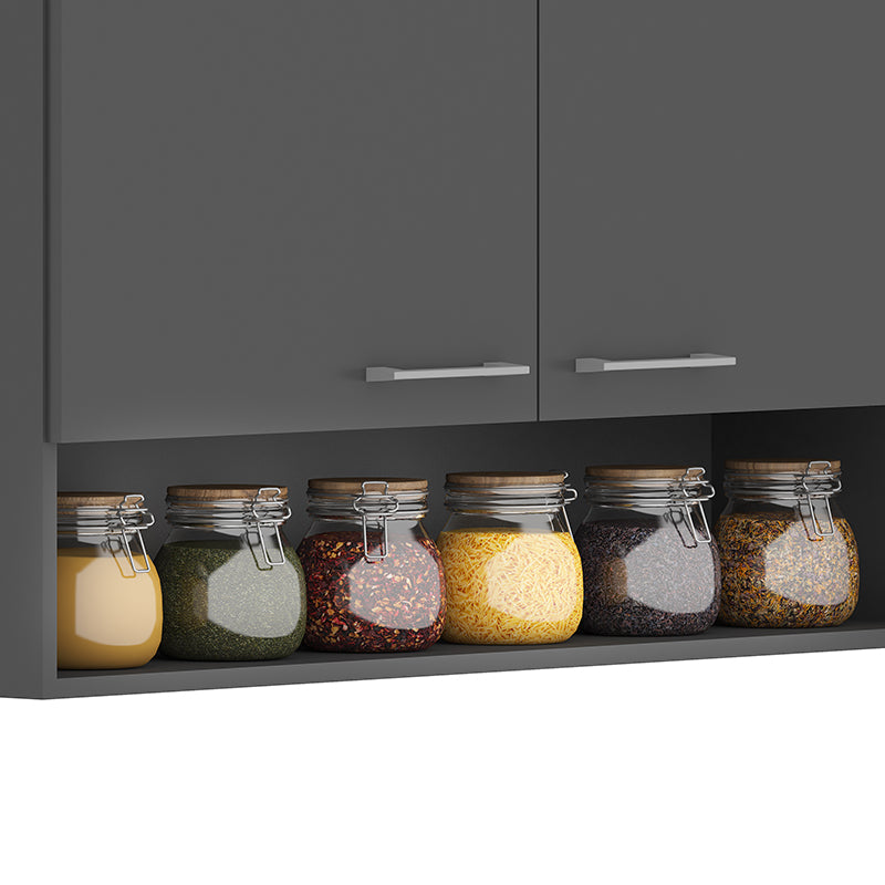Mueble Aéreo Evandro Grafito 105