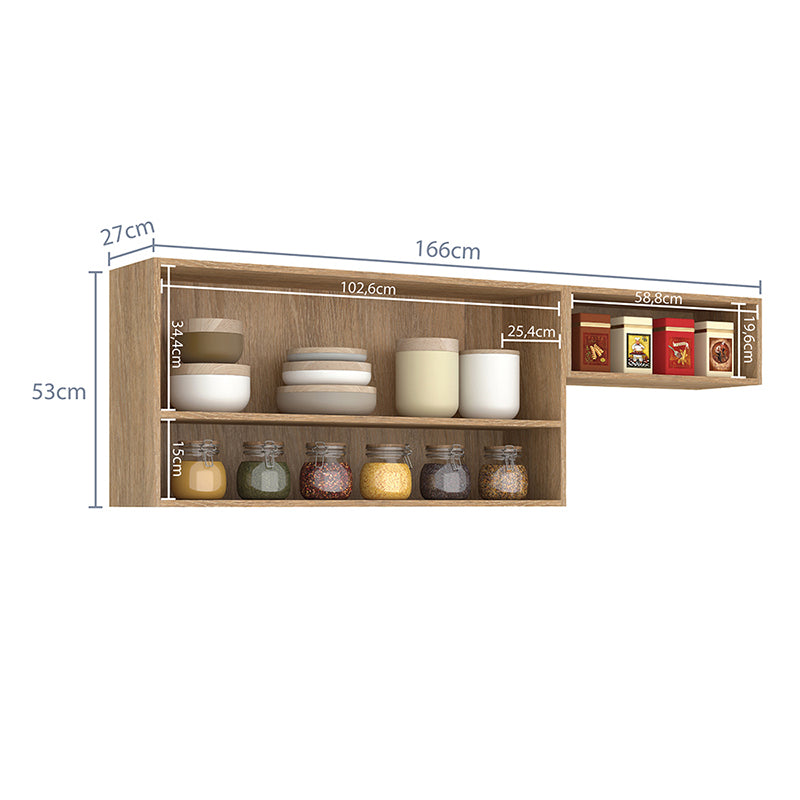 Mueble Aéreo Madri Gris