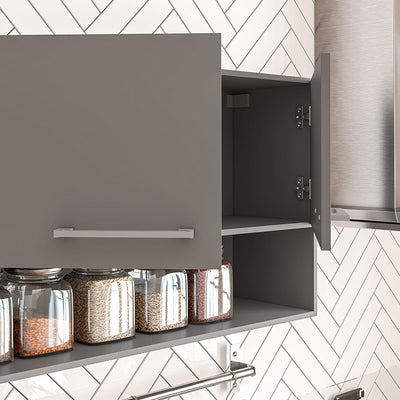 Mueble Aéreo New Evandro Grafito 1o5 Cm