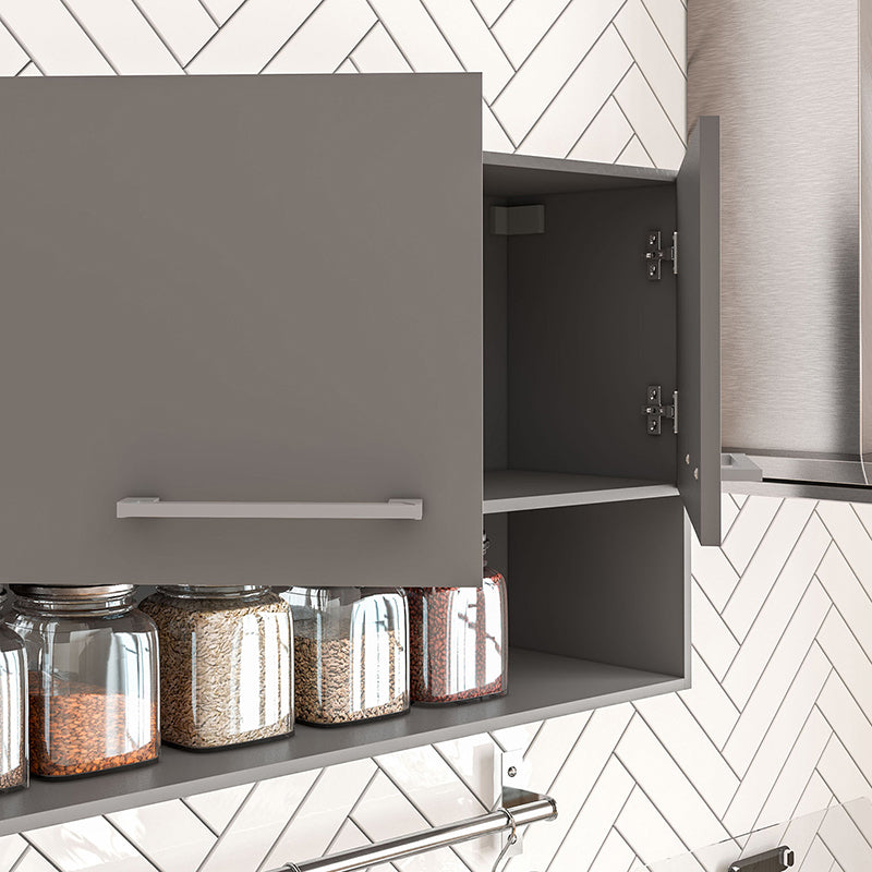 Mueble Aéreo New Evandro Grafito 1o5 Cm
