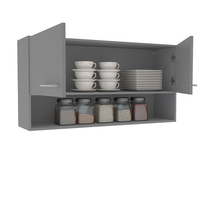 Mueble Aéreo New Evandro Grafito 1o5 Cm