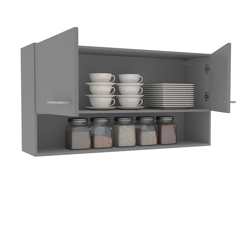 Mueble Aéreo New Evandro Grafito 1o5 Cm