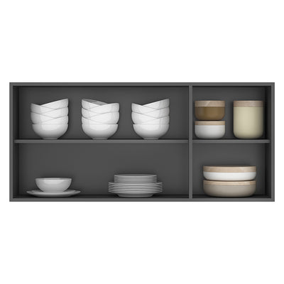 Mueble Aéreo Opie Grafito 12o Cm