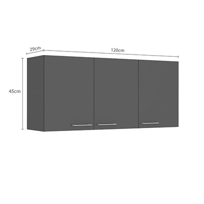 Mueble Aéreo Opie Grafito 12o Cm