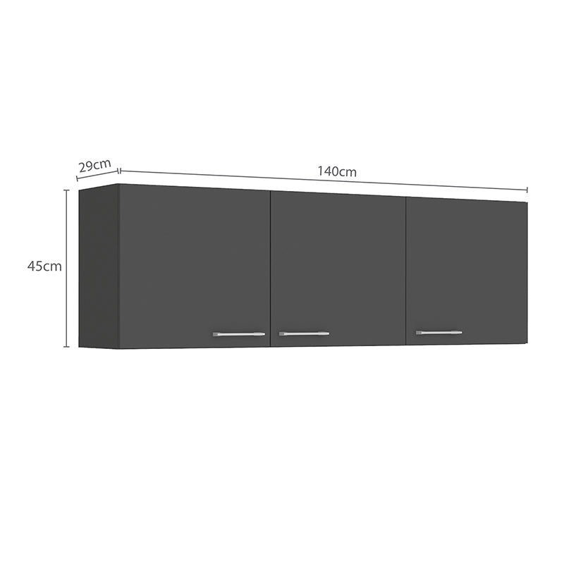 Mueble Aéreo Opie Grafito 140