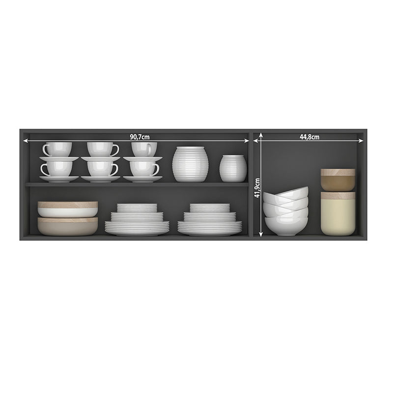 Mueble Aéreo Opie Grafito 140