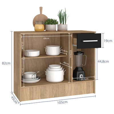 Mueble Base Madri Gris