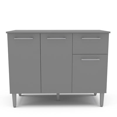 Mueble Base Evandro Grafito 105 Cm