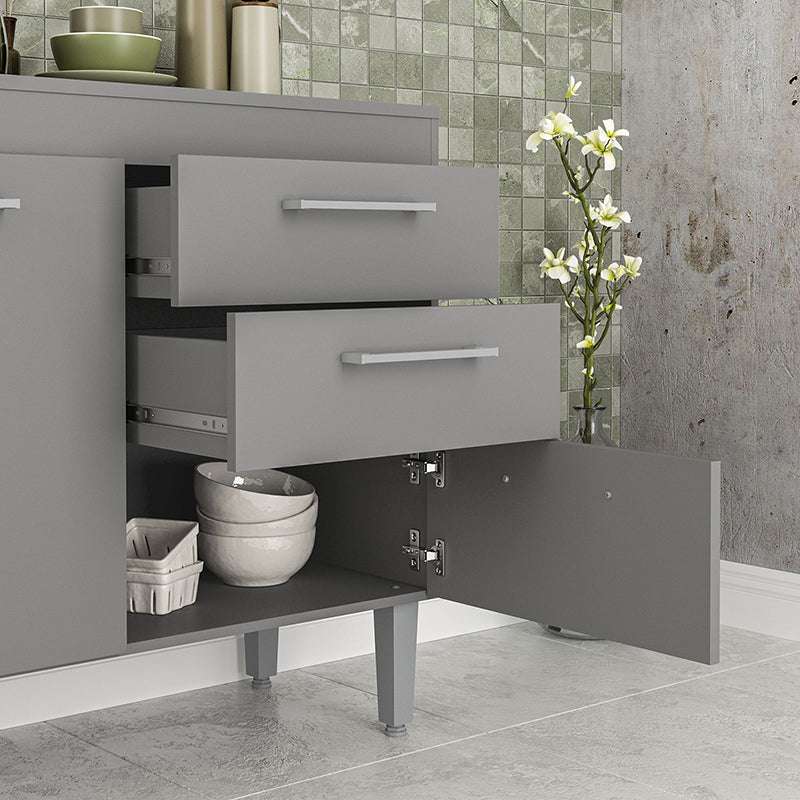 Mueble Base New Opie Grafito 120 Cm