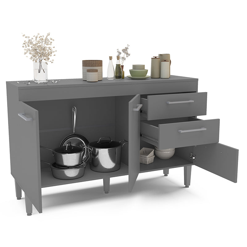 Mueble Base New Opie Grafito 120 Cm