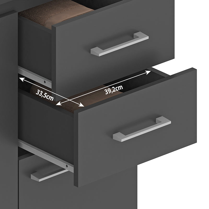 Mueble Base Opie Grafito 140