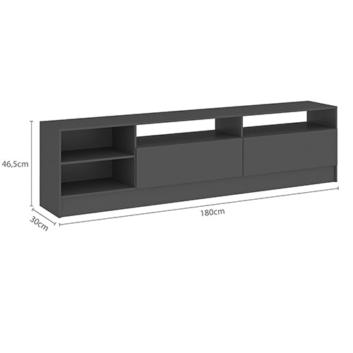 Rack TV Moyan Grafito Hasta TV de 75"