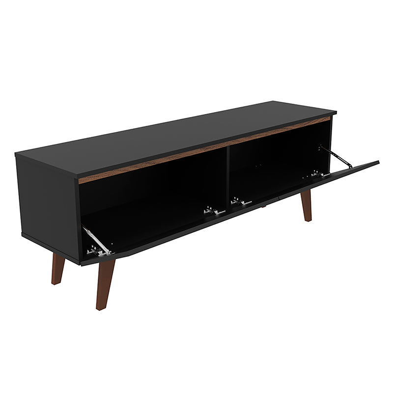 Rack TV Le Mans Oscuro 2 Puertas Hasta TV de 55"