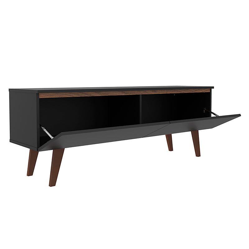 Rack TV Le Mans Oscuro 2 Puertas Hasta TV de 55"
