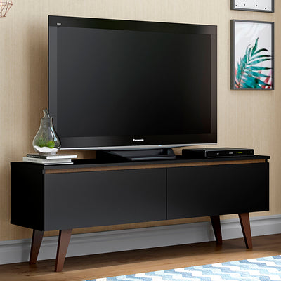 Rack TV Le Mans Oscuro 2 Puertas Hasta TV de 55"