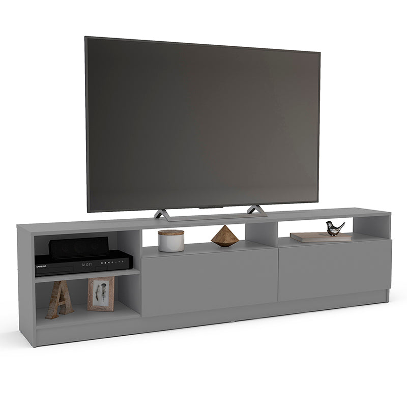 Rack TV Moyan Gris 2 Puertas Hasta TV de 75"