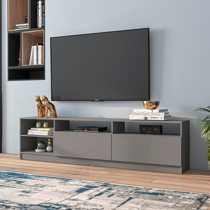 Rack TV Moyan Gris 2 Puertas Hasta TV de 75"