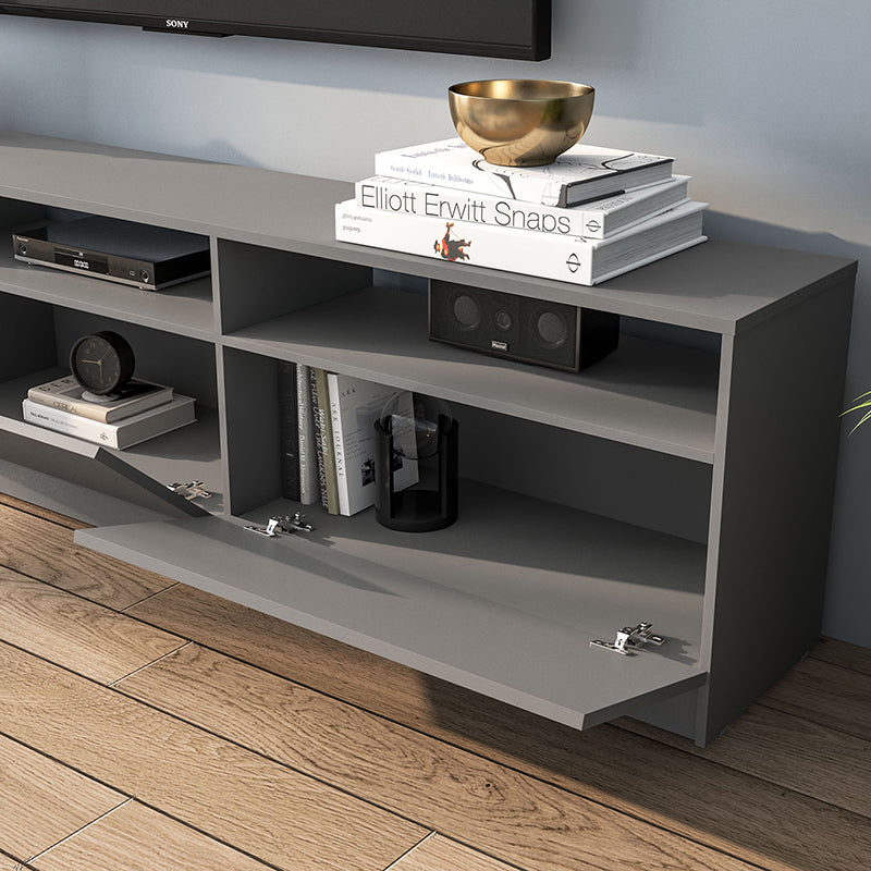 Rack TV Moyan Gris 2 Puertas Hasta TV de 75"