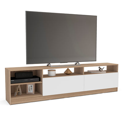 Rack TV Moyan Claro 2 Puertas Hasta TV de 75"