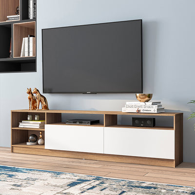 Rack TV Moyan Claro 2 Puertas Hasta TV de 75"