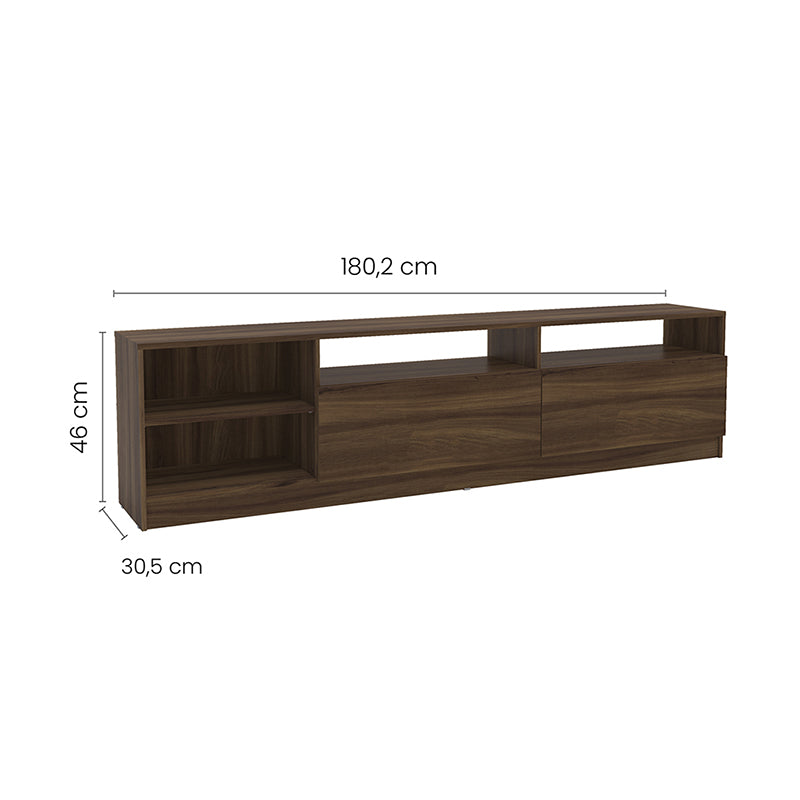 Rack TV Moyan Rustic 2 Puertas Hasta TV de 75"