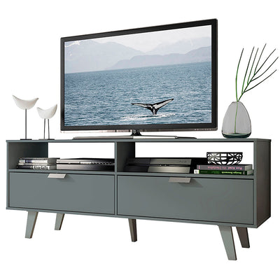 Rack TV Oslo Gris 2 Puertas Hasta TV de 55"