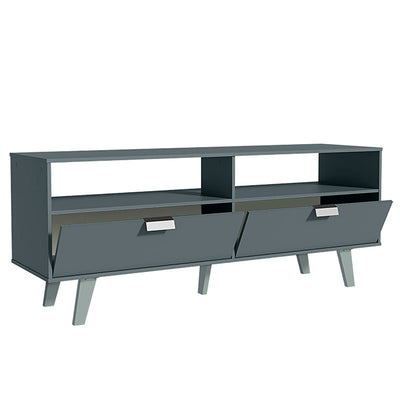 Rack TV Oslo Gris 2 Puertas Hasta TV de 55"