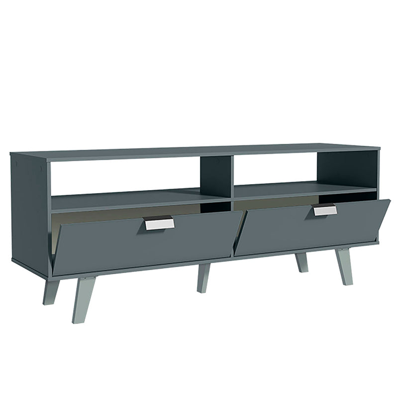 Rack TV Oslo Gris 2 Puertas Hasta TV de 55"