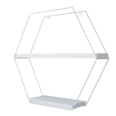 Repisa Hexagonal Total Blanco