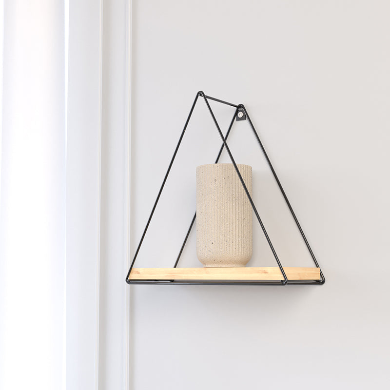 Repisa Triangular Pino Negro 25x10x25