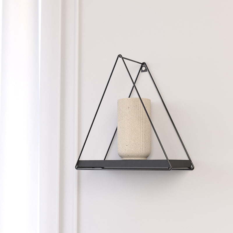 Repisa Triangular Total Negro 25x10x25