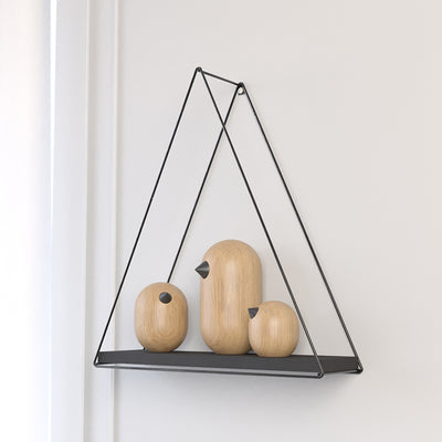 Repisa Triangular Total Negro 37x10x40