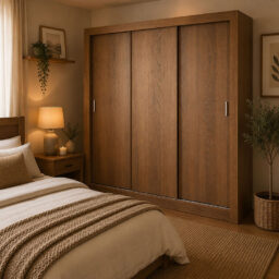 Closet Monaco 3 PUERTAS CORREDIZAS CAFE