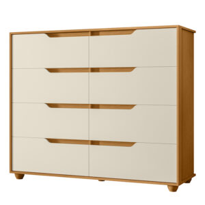 Cómoda Doble Evo vista lateral – cómoda amplia de dormitorio